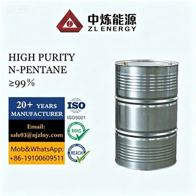 High-Purity N-Pentane CAS 109-66-0 Ntau dua los yog sib npaug rau 99% Muaj Qib Tshuaj Qib Nruab Nrab